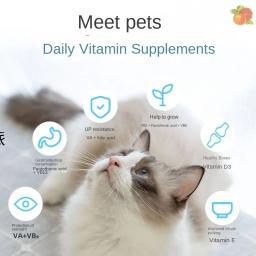 Vitamina Anti-Queda Suplemento Nutricional Universal para Cães e Gatos, Ilumina a Cor do Cabelo e Melhora a Qualidade do Cabelo - Image 3