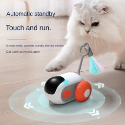 Carro de brinquedo inteligente interativo para gatos, Bola de brinquedo do cão, Movimento automático, controle remoto, Indoor Things for Pet, Kitten Supplies - Image 5