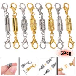 5 conjuntos de fechos magnéticos fortes de aço inoxidável, conector de fecho final para fazer jóias, acessórios de colar de pulseira diy - Image 1