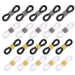 Ajustável Anti-Slip Eyeglass Cadeia Termina, Óculos de borracha Retainer, Óculos End Conectores, Óculos Acessórios, Anel Strap, 50Pcs - Image 1