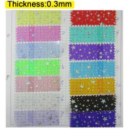 Rolo transparente da geleia do PVC, tela clara do vinil com estrelas do pó do brilho, bolsa de DIY, arcos decoração, BH426, 30x120cm - Image 3