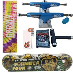 Caminhões THUNDER forjados com roda SPITFIRE de skate, boa qualidade, rolamentos de aço cromado Pro, fita adesiva, 5,25 polegadas - Image 6