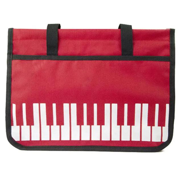 Bolsa de Ombro Grande e Portátil para Partituras Musicais com Design de Folha de Piano em Alta Qualidade