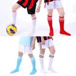 Meias de futebol para crianças e adolescentes, Socks de treinamento de futebol e beisebol, Umidade Wicking Wicking Socks para meninos e meninas, tamanho S M - Image 1