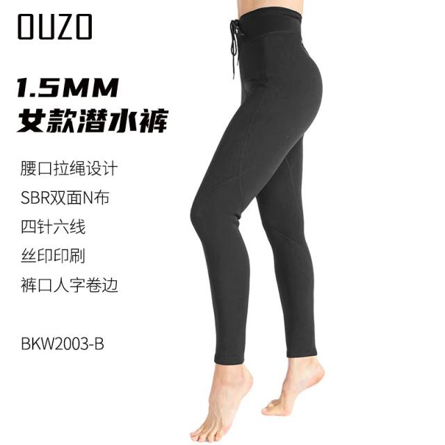 Roupas de Mergulho Térmicas para Homens e Mulheres - Manga Longa, Proteção Contra o Frio e Prova Solar, 1,5mm para Surf e Atividades Aquáticas