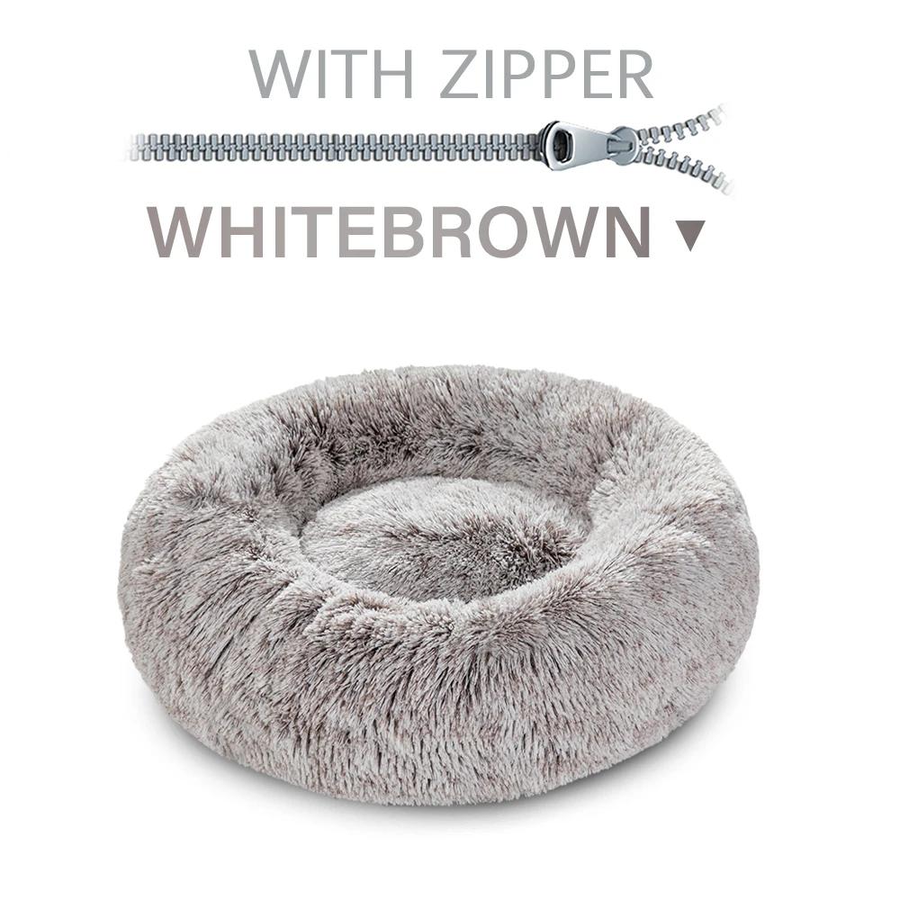 Rei cão cama sofá cesta camas do cão diversão lavável removível casa do cão longo luxe pelúcia ao ar livre grande pet gato cama do cão quente sofá esteira - Image 1