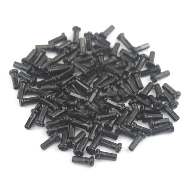 Substituição de Mamilos de Metal Spoke 14G para MTB e Bicicletas, Pacote com 50 Peças para Ciclismo e Equitação