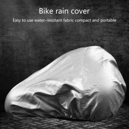 Capa selim bicicleta à prova d'água, capa chuva para assento bicicleta portátil, protetor à prova poeira para e - Image 6