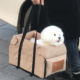Portable Travel Bed for Pets, Protector Carrier, Segurança Pet Seat, Transporte, Carro, Acessórios Bag, Médio, Pequeno, Médio - Image 4