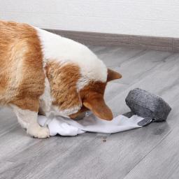 Brinquedos portáteis laváveis para animais de estimação, Esconder e procurar caixa de tecido, Snuffle Dog Toy - Image 2
