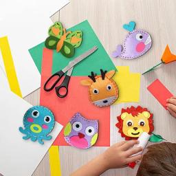 Fácil boneca kits de costura crianças boneca brinquedos de costura criativo colorido fácil artesanato projetos crianças artes & artesanato brinquedo fácil kit de costura para - Image 3