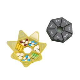 Caso De Comprimido De Plástico Portátil, Tablet Titular, Candy Box, Tablet Dispenser, Travel Organizer, 7 Dias De Armazenamento, 1Pc - Image 5