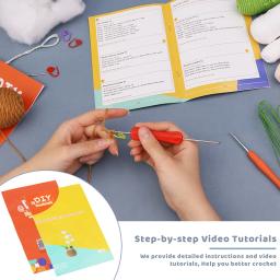 DIY Tricô Ferramentas para Iniciantes, Ferramentas De Material De Tricô, Enchimento De Fios Para Decoração De Casa, Artesanal Em Vaso De Crochet, Flores E Plantas - Image 3