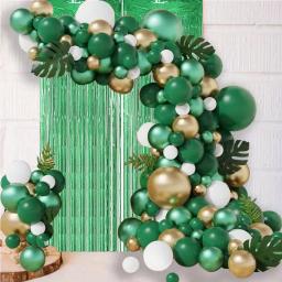 Arco do balão Set para decoração de festa, selva, Wildlife Park, aniversário e Carnaval, dia de São Patrício, verde, 105PCs - Image 6