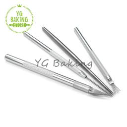 4 estilos 7 pinos/faca de escultura/agulha de aço inoxidável argila polímero diy bolo escultura ferramenta ferramentas decoração do bolo suprimentos cozinha - Image 2
