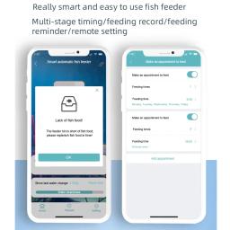 Alimentador automático de peixes com Wi-Fi, sincronismo inteligente, alimentador Goldfish, grande capacidade, controle do aplicativo do telefone móvel, aquário, 100ml - Image 5