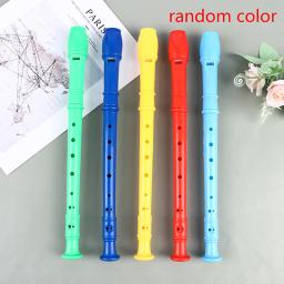 8 buracos gravador de plástico longo flauta instrumento de sopro colorido crianças presente flauta para clarinete iniciante flauta vento - Image 2