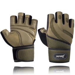 Luvas Halterofilistas Respiráveis para Exercício Fitness, Treino com Haltere, Esportes de Treinamento, Crossfit, Musculação, Ginásio, 1 Par - Image 1