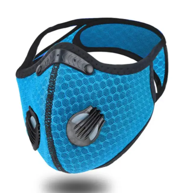 Máscara de Ciclismo à Prova de Vento com Filtro de Carvão Ativado e Proteção PM2.5, Lavável para Treinos ao Ar Livre, 1 Unidade