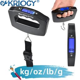 Balança digital para bagagem, 50kg, portátil, mala, balança eletrônica, retroiluminação, display digital, acessórios de viagem - Image 1