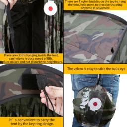 Capa de gatilho de camuflagem dobrável, portátil, reciclável, munição, tiro, estilingue, caixa de alvo de airsoft, para caça ao ar livre, treinamento de tiro - Image 5