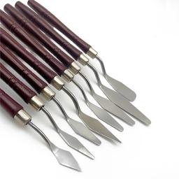 Pintura Faca Conjunto com Espátula de Aço Inoxidável, Facas Paleta, Versátil Art Paint, Raspadores De Mistura, 8 PCs - Image 1