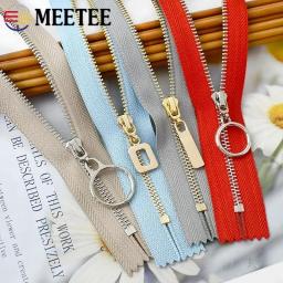 Meetee-Zíperes de metal para roupas e sacolas, fechos de fechamento automático, fecho de bolso Zip, material de costura, 15 cm, 18 cm, 20 cm, 25 cm, 30cm, PCes 3 - Image 5