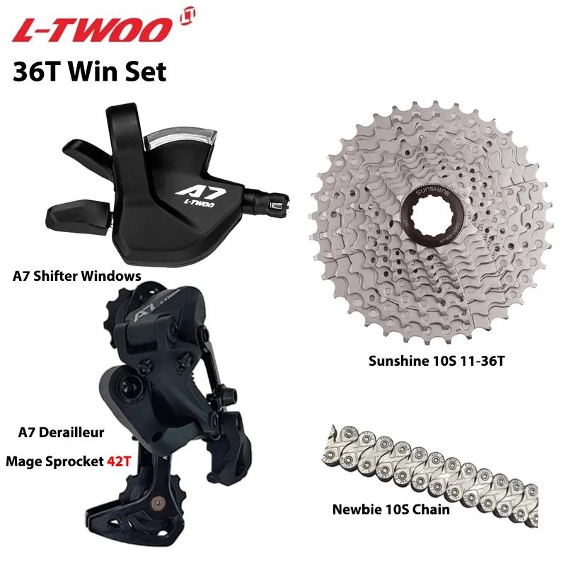 Ltwoo a7 1x10s groupset 10 velocidades alavanca de mudança desviador sunshine cassete 36t 42t 46t 50t vxm corrente para mtb mountain bike peças - Image 1