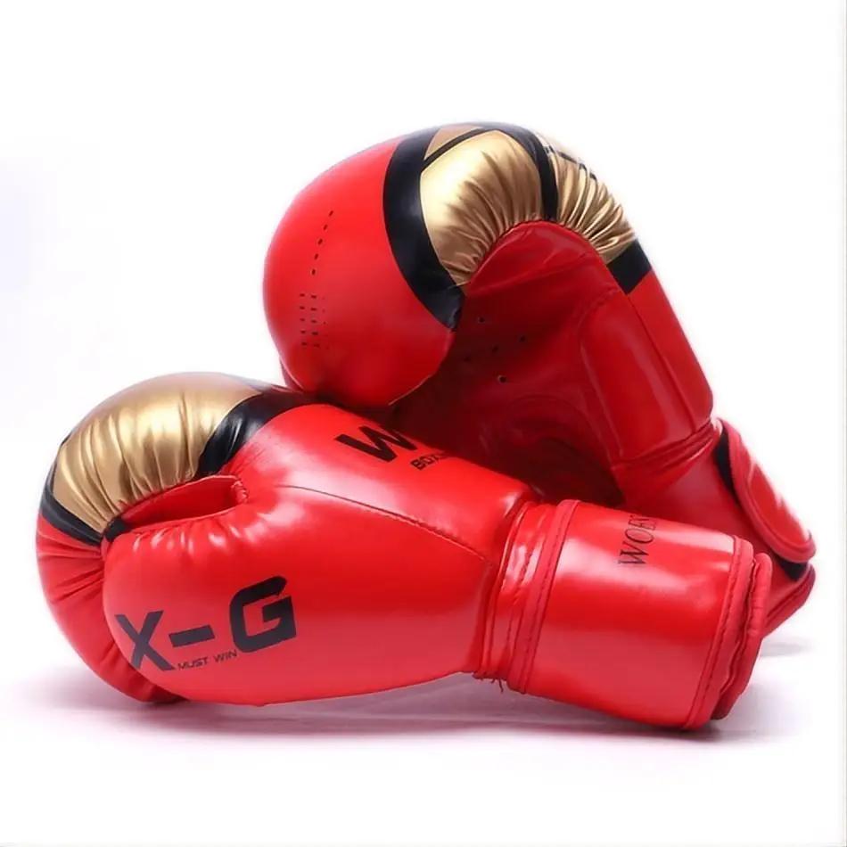 Luvas de Boxe Profissionais para Homens e Mulheres, Treinamento, Luta, Couro PU, Respirável, Karatê, Kickboxing, Muay, 10, 12oz - Image 1