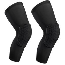 1 par crianças/jovens esportes favo de mel compressão joelheiras guardas equipamentos de proteção para basquete, futebol, vôlei, ciclismo - Image 6