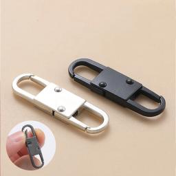 Destacável zíper cabeça chaveiro, ajustável puxar fecho, escalada metal fivela, saco de bagagem, slider, primavera, 2pcs - Image 3