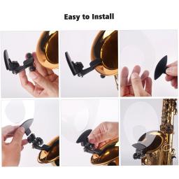 Defletor De Saxofone De Plástico, Defletor De Som, Mudo e Refletir Funções De Som, Instrumento De Sopro - Image 3