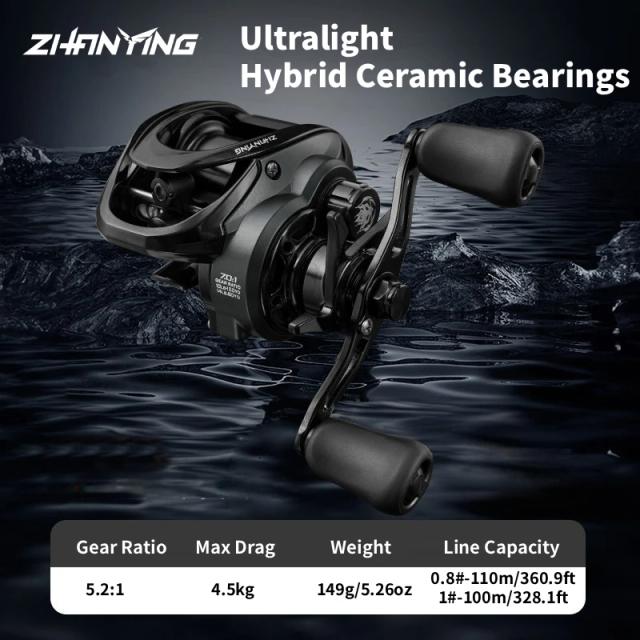 Carretel ThunderHawk Baitcast Ultraleve Anti-Folga 7.1:1
