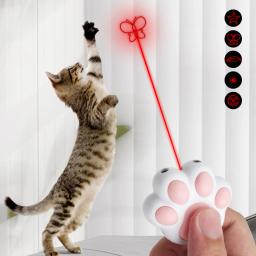 USB recarregável multifuncional Pet Laser Toy para gatos, Brinquedos engraçados interativos do treinamento do gatinho, Acessórios do gato - Image 2