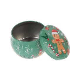 Lata Redonda De Lata De Doces De Natal, Frascos De Vela Com Tampa Recipiente De Vela, Caixa Vazia, Armazenamento De Biscoitos, Estojo De Presente - Image 3