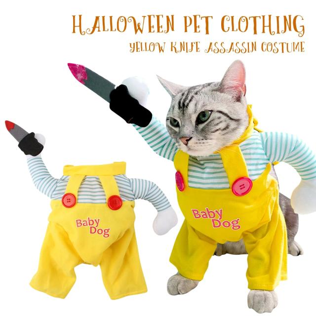 Fantasias de Halloween Divertidas para Cães e Gatos: Strap Killer e Muito Mais!
