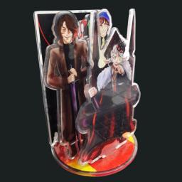 Combinação de suporte personalizado, figura de anime, modelo acrílico transparente, decoração de mesa, foto, chaveiro para fãs, presentes - Image 2