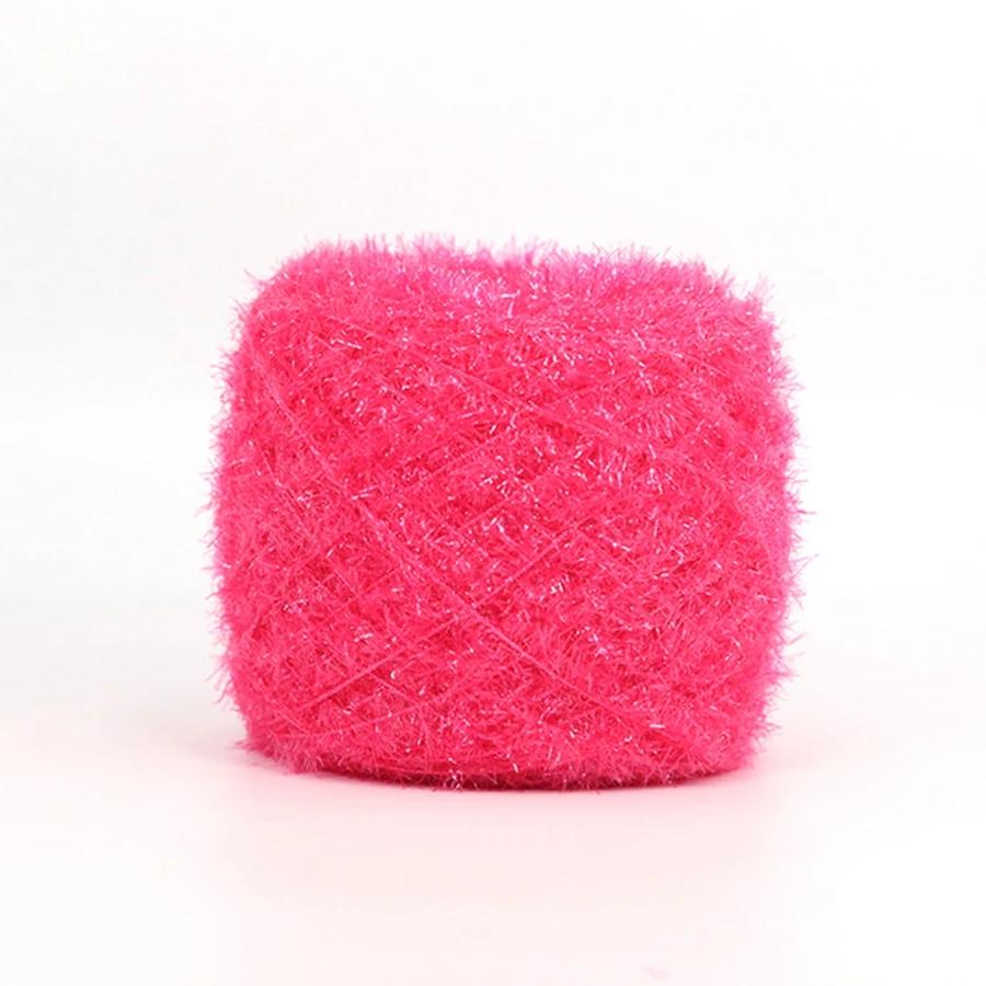 Fio De Tricô De Mão De Lã De Vidro Colorido, Linha De Cílios Extravagante, Artesanato DIY, Chapéu De Camisola De Boneca e Fabricação De Sacos, Linha De Crochet, 50g - Image 1