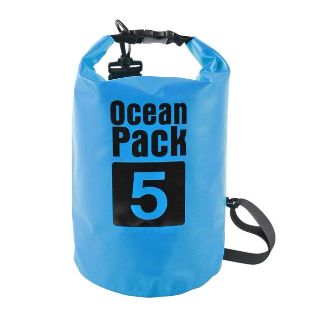 Balde de Natação Inflável PVC 20L com Bag Seco, Bóia Flutuante e Airbags Duplos à Prova d'Água para Segurança em Esportes Aquáticos