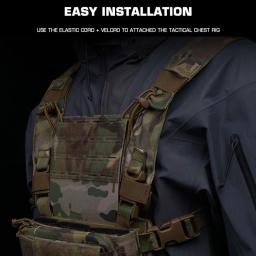 Tactical Molle peito Rig Acessórios, arneses Expansão, Airsoft Mag Titular, Placa de navegação ao ar livre, Telefone Portador Anexo - Image 4