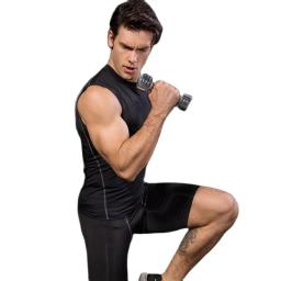 Homens compressão esporte colete magro tanque apertado camada base sem mangas camiseta superior singlet moletom atletismo sportwear activewear - Image 5