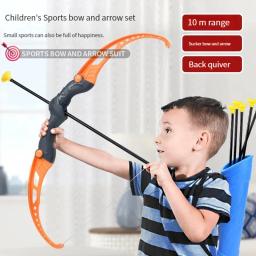 Conjunto de brinquedos Bow and Arrow para crianças, tiro com arco, brinquedo ao ar livre com alvo, presentes para meninos, recurvo, novo, 92cm - Image 2