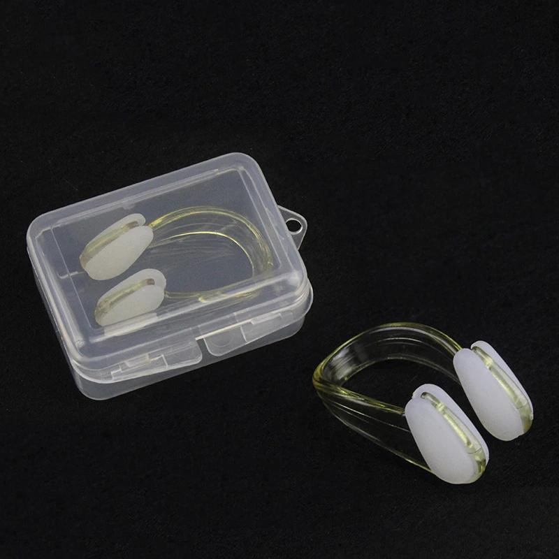 Natação Nariz Clipe com Caixa, Ambiental Soft Silicone Nose Clip para Crianças e Adultos, Natação Esporte Mergulho Equipamento de Proteção, Iniciante - Image 1