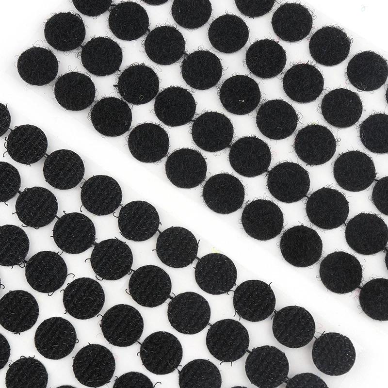 99 pares 10/15/20mm transparente dot adesivo autoadesivo gancho e laço prendedor fita de fita de silicone forte - Image 1