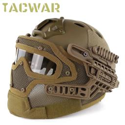 Máscara Coberta Completa Para Capacete De Paintball, Airsoft Mesh, Respirável, Protetora De Olhos, Caça, Tiro - Image 1