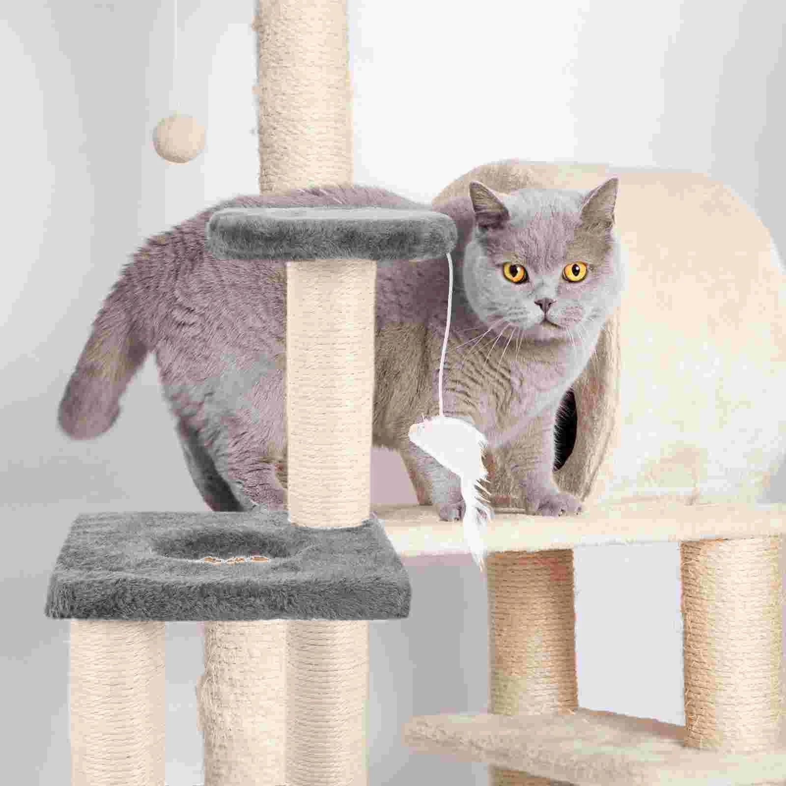 Quadro de escalada para gatos, adorável, torres, arranhador, árvores, gatinho, suprimentos integrados - Image 1