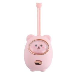 Aquecedor de mão recarregável com luz RGB, Mini urso pequeno, USB portátil, Almofada de aquecimento rápido, Cute Baby Warmer, Bateria 2400mAh - Image 5