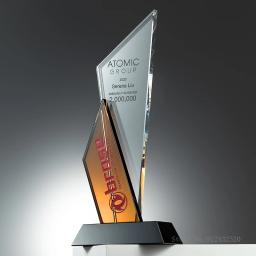 Troféu De Cristal Personalizado Vidro Criativo Prêmios, Fabricação Comemorativa, Decoração Da Casa, Gravação Livre Borda Da Lâmina Recompensa Novo, 2024, 1Pc - Image 3