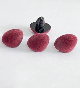 Safety Toy Nose with Hard Washer, Flocking, Uva, Vermelho, Preto, Azul, Amarelo, Triângulo, Descobertas de DIY, Nova Cor, 22mm, 20Pcs - Image 4