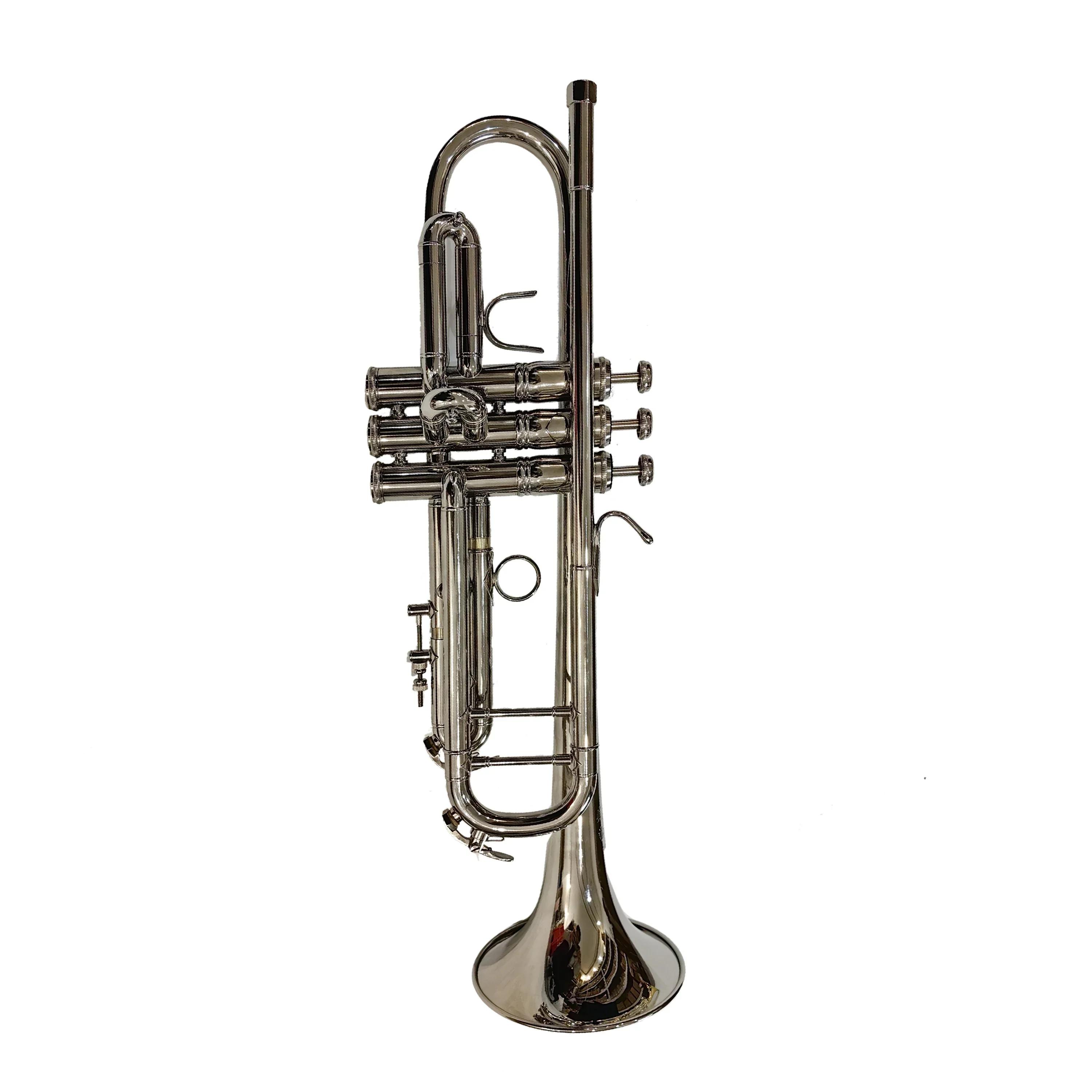 Alta qualidade bb trompete banda estudante jogador profissional instrumento de bronze trompete com saco de concerto - Image 1